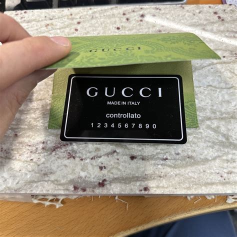 gucci fak|Gucci authenticity card.